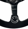 Deadboyz Universal 350mm 3"Deep Dish 6-Bolt Steering Wheel Black Suede - Bull Boost Performance