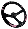 Pink Bliss Heart Suede Leather Steering Wheel Hub Adapter Kit For Impreza WRX Legacy - Bull Boost Performance