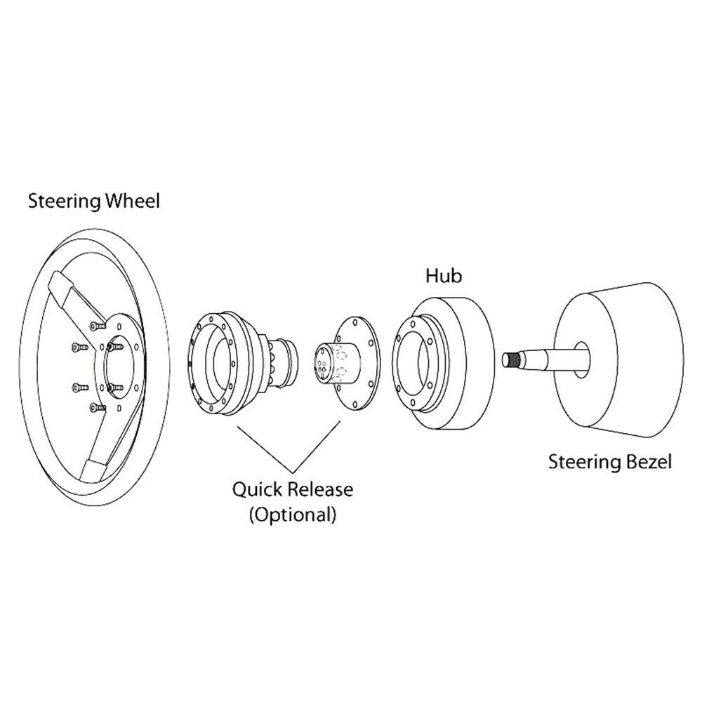 Rising Sun Steering Wheel Short Hub Adapter Kit For 91-98 BMW E36 M3 Z3 E39 E36H 840i 850i - Bull Boost Performance