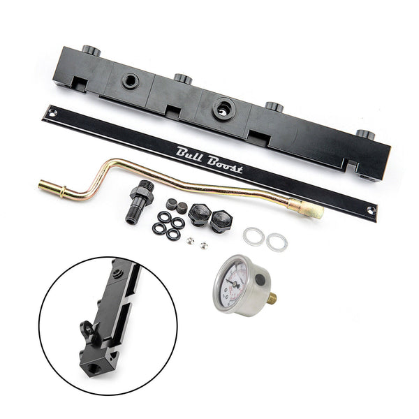 K-Series Billet Aluminum High Flow Fuel Rail K20 K24 2.0/2.4L Acura RSX Si Honda Civic KSwap - Bull Boost Performance