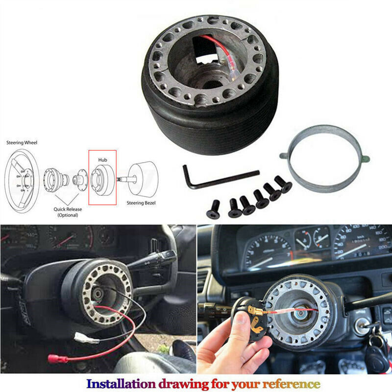 Rising Sun Steering Wheel + Hub Adapter Kit For Toyota Pickup, Corolla, 4Runner, MR2, Camry - Bull Boost Performance