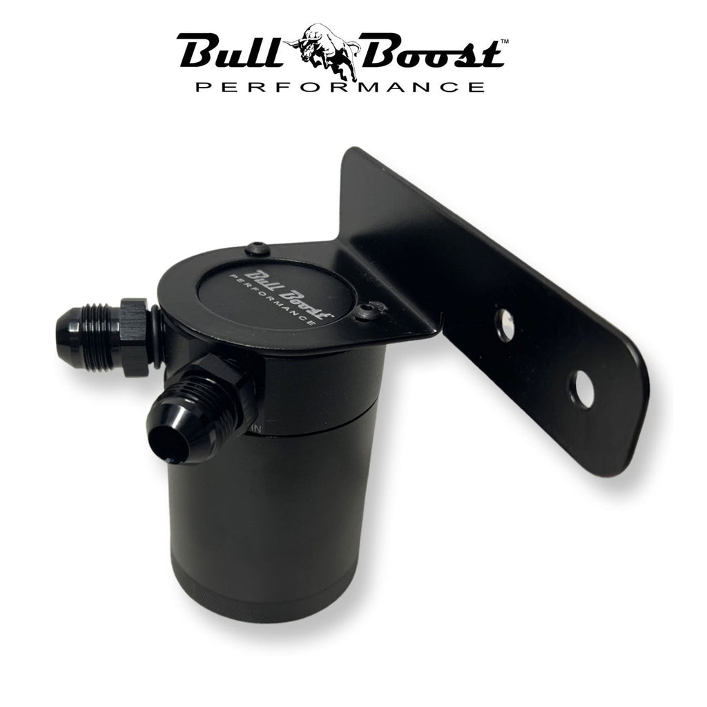 6AN Oil Catch Can With Mounting Bracket Included AN6 - Bull Boost Performance