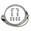 SS Braided Transmission Cooler Hose Lines Fit For TH350 700R4 TH400 52" Length - Bull Boost Performance