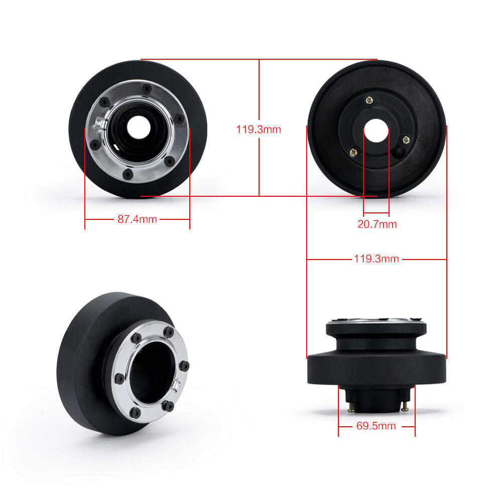 Steering Wheel Hub Adapter Boss Kit for BMW E36 E-36 320 - Bull Boost Performance